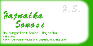 hajnalka somosi business card